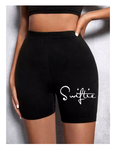 Trendy Graphic Sports Shorts with White Line Detail