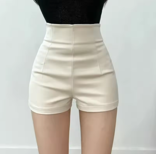 Women's High-Waisted Slimming Spandex Shorts – Tummy Control, Hip-Lifting, Casual Autumn Heatwear