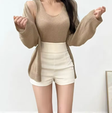 Women's High-Waisted Slimming Spandex Shorts – Tummy Control, Hip-Lifting, Casual Autumn Heatwear