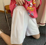 Women's Korean Style High-Waisted Fitness Shorts – Loose, Comfy & Sporty Summer Look