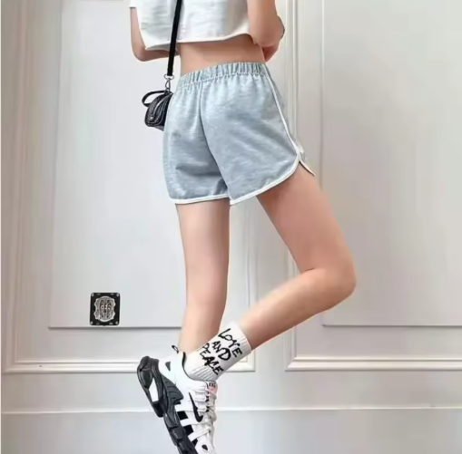 Women's Summer Casual Sports Shorts – High-Waisted Korean Style Lounge & Yoga Shorts