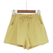 Women's High-Waist Cotton & Linen Shorts – Lightweight, Loose-Fit Summer Pants
