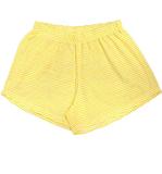 Women's Striped Elastic Waist Shorts – Relaxed Fit for Home & Casual Wear