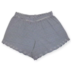 Women's Striped Elastic Waist Shorts – Relaxed Fit for Home & Casual Wear