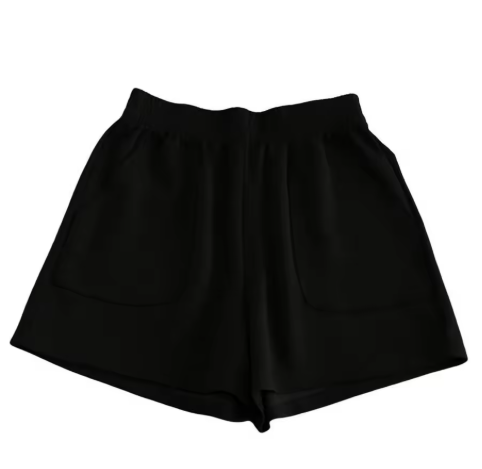 Women's High-Waisted Casual Shorts – Comfy Fit with Pockets