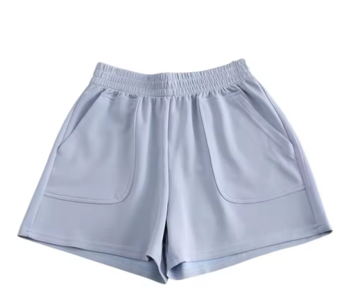 Women's High-Waisted Casual Shorts – Comfy Fit with Pockets