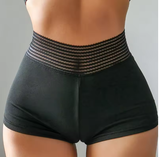 Women's Contrast Stitch Jogger Shorts – Casual & Sporty Style