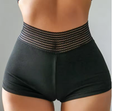 Women's Contrast Stitch Jogger Shorts – Casual & Sporty Style