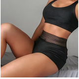 Women's Contrast Stitch Jogger Shorts – Casual & Sporty Style