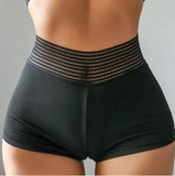 Women's Contrast Stitch Jogger Shorts – Casual & Sporty Style