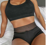 Women's Contrast Stitch Jogger Shorts – Casual & Sporty Style