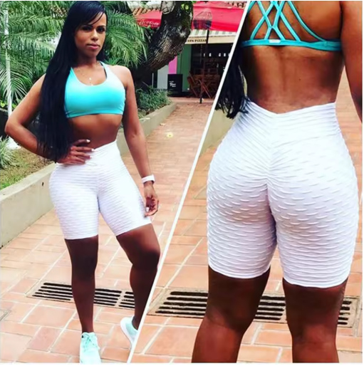 High-Waisted Sports Yoga Shorts for Women – Comfortable & Supportive Fit