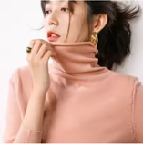 Autumn/Winter Turtleneck Slim Fit Women's Sweater – 2025 Korean Fashion Knit Pullover