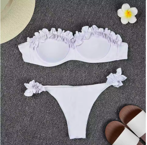Ruffled Micro Bikini Set – Chic Two-Piece Swimsuit for Women