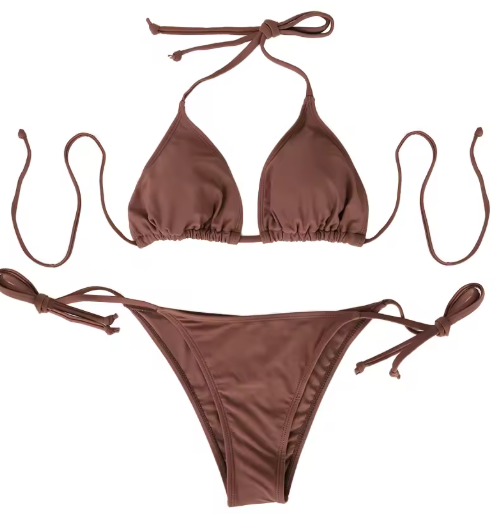 Lace-Up Thong Bikini Set – Sexy Two-Piece Swimwear for Women