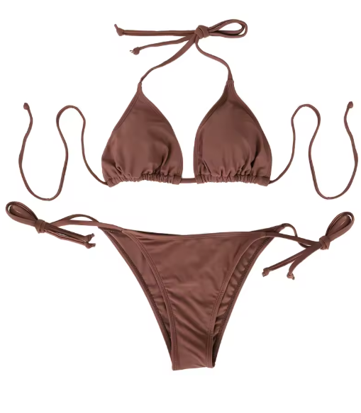 Lace-Up Thong Bikini Set – Sexy Two-Piece Swimwear for Women