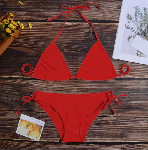 Women’s Thong Bikini Set – Sexy Bandage Style Swimwear for Summer
