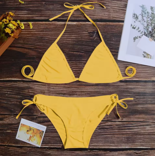 Women’s Thong Bikini Set – Sexy Bandage Style Swimwear for Summer