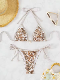 Halter String Triangle Bikini – Two-Piece Swimsuit for Women