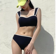 Summer Korean-Style Bikini – Thick Strap Top & Low-Rise Briefs