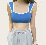 Summer Korean-Style Bikini – Thick Strap Top & Low-Rise Briefs