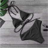 Sexy High-Cut Bikini Set – Bandage Style Swimwear in 4 Colors