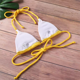 Sexy High-Cut Bikini Set – Bandage Style Swimwear in 4 Colors