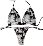 Elegant Japanese-Inspired Sexy Bikini – Lace-Up Thong Set with Removable Padding