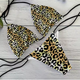 Chic Leopard Print Bikini Set – Sexy Two-Piece Push-Up Swimsuit