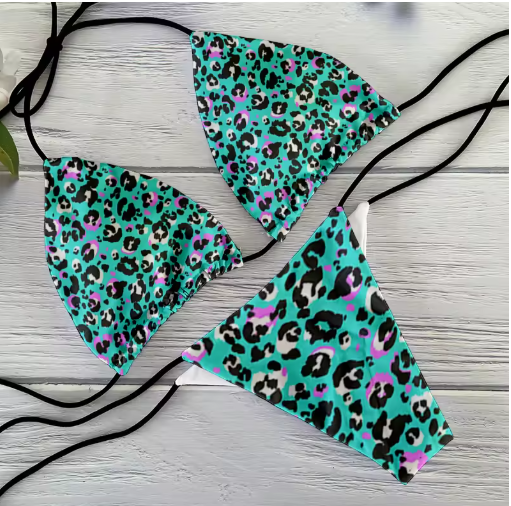 Chic Leopard Print Bikini Set – Sexy Two-Piece Push-Up Swimsuit