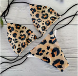 Chic Leopard Print Bikini Set – Sexy Two-Piece Push-Up Swimsuit