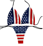 Playful Flag Print Bikini – Fun & Flirty Two-Piece Swimsuit for Women