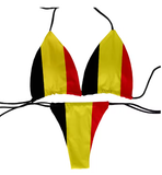 Playful Flag Print Bikini – Fun & Flirty Two-Piece Swimsuit for Women
