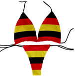 Playful Flag Print Bikini – Fun & Flirty Two-Piece Swimsuit for Women