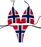 Playful Flag Print Bikini – Fun & Flirty Two-Piece Swimsuit for Women