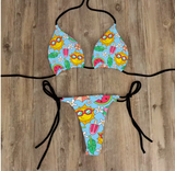 Floral Push-Up Micro Bikini Set – Sexy and Stylish Swimwear for Women