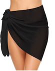 Women’s Chiffon Short Sarong – Bikini Cover Up Beach Wrap Skirt for Swimwear, Lightweight & Sheer Bathing Suit Coverup
