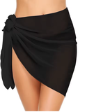 Women’s Chiffon Short Sarong – Bikini Cover Up Beach Wrap Skirt for Swimwear, Lightweight & Sheer Bathing Suit Coverup