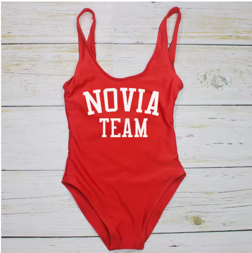 "La Novia" One-Piece Swimsuit – Perfect for the Bride and Her Team!