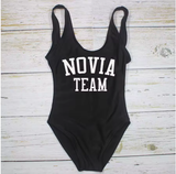 "La Novia" One-Piece Swimsuit – Perfect for the Bride and Her Team!