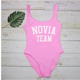"La Novia" One-Piece Swimsuit – Perfect for the Bride and Her Team!