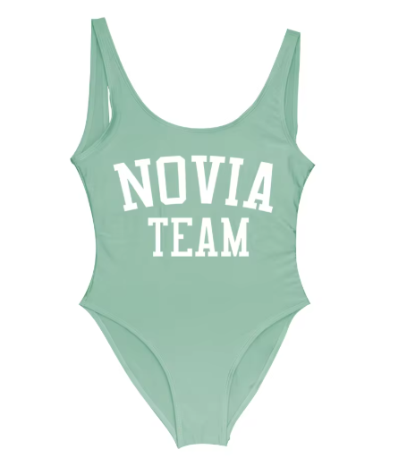 "La Novia" One-Piece Swimsuit – Perfect for the Bride and Her Team!