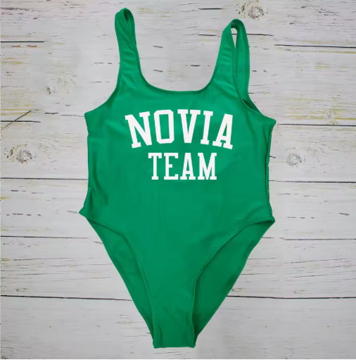 "La Novia" One-Piece Swimsuit – Perfect for the Bride and Her Team!