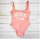 "La Novia" One-Piece Swimsuit – Perfect for the Bride and Her Team!