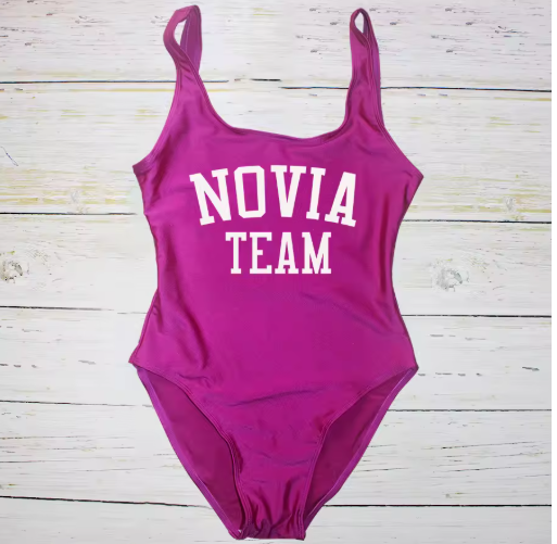 "La Novia" One-Piece Swimsuit – Perfect for the Bride and Her Team!