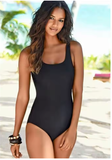 Sexy Backless One-Piece Swimsuit for Women – Gradient Print Swimwear