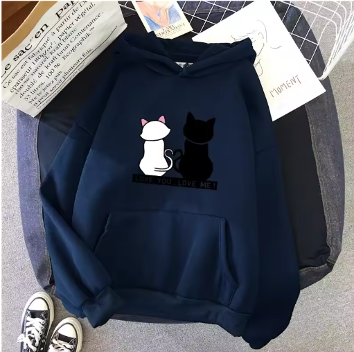 Cozy & Cute – Women's Printed Sweatshirt for Everyday Comfort