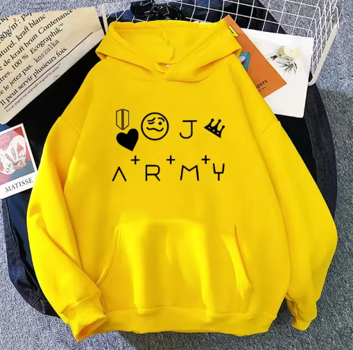 New Arrival – K-pop Inspired “ARMY” Hoodie for Women