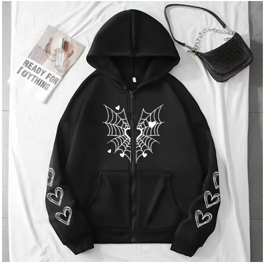 Chic & Comfy – Women’s Zip-Up Hoodie Jacket for Everyday Style