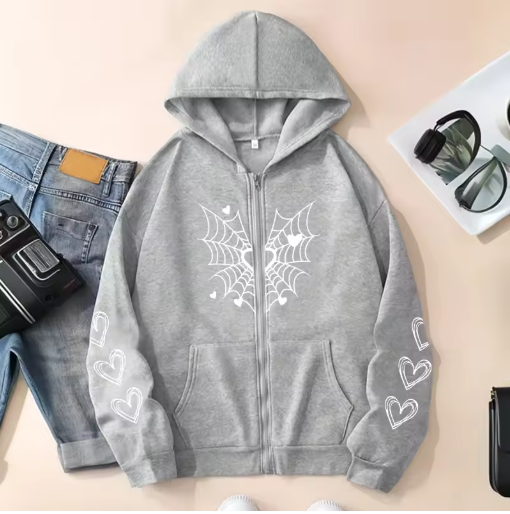 Chic & Comfy – Women’s Zip-Up Hoodie Jacket for Everyday Style